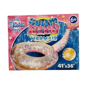Splash Buddies Mermaid Swim Ring 41" x 36"